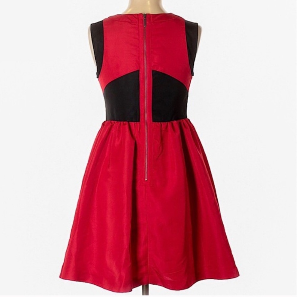 Prabal Gurung fit & flare color block red and black dress 🔆🔆SPECIAL SALE🔆🔆